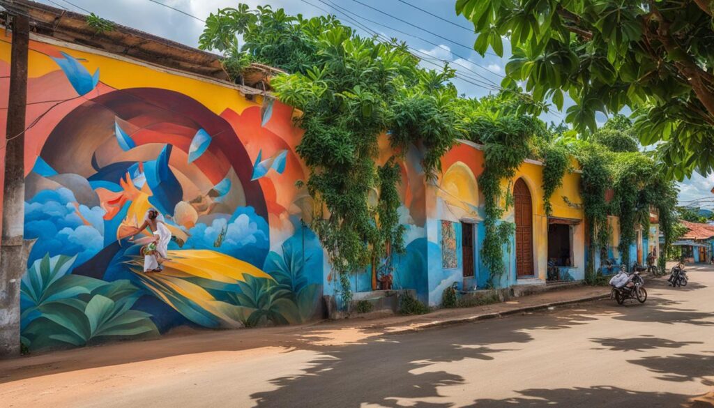 Durian Roundabout murals Durian Roundabout murals