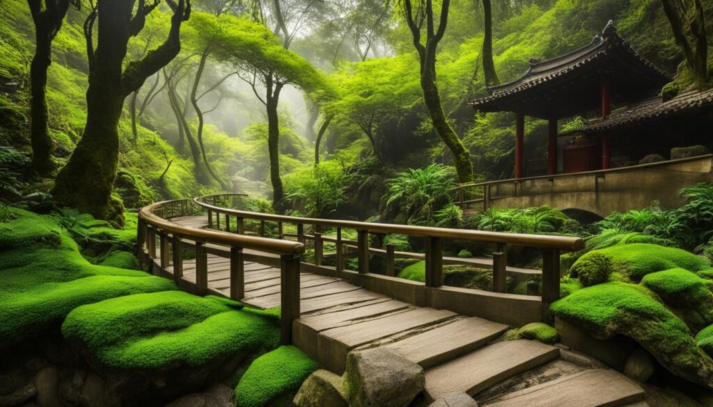 Exploring nature trails in Beitou Hot Springs Exploring nature trails in Beitou Hot Springs