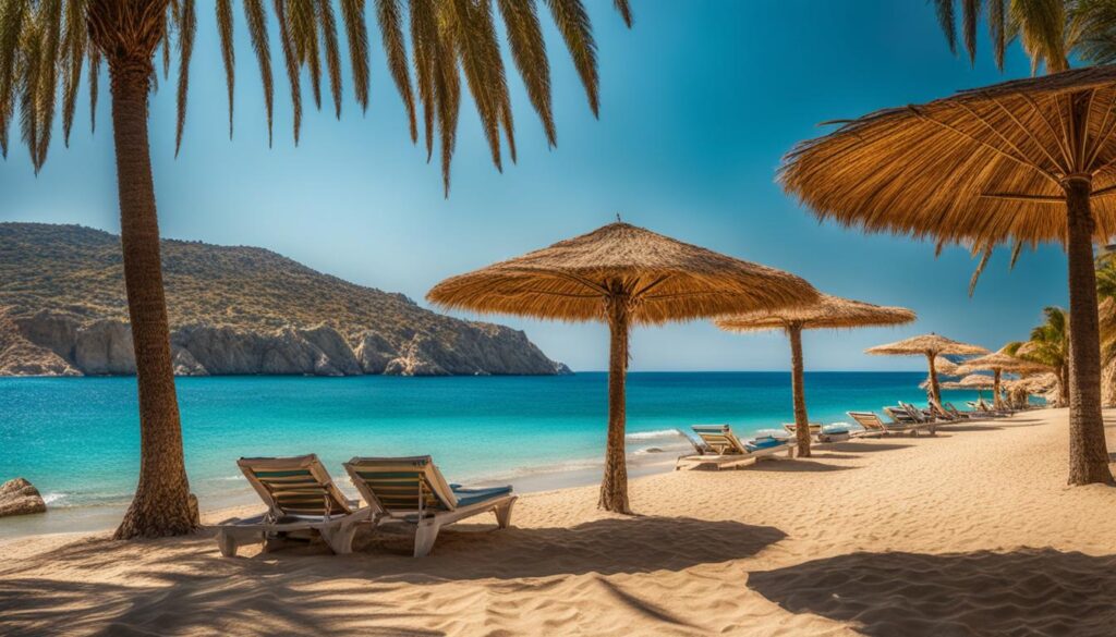Greek island beach Greek island beach