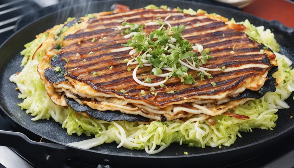 Hiroshima-style okonomiyaki Hiroshima-style okonomiyaki