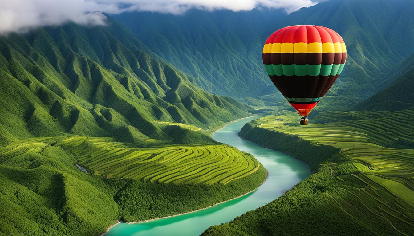 Hualien hot air balloon rides and scenic helicopter tours