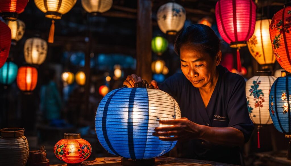 Lantern making in Hoi An Lantern making in Hoi An