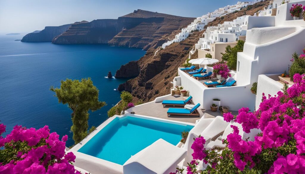 Luxury resort in Santorini Luxury resort in Santorini