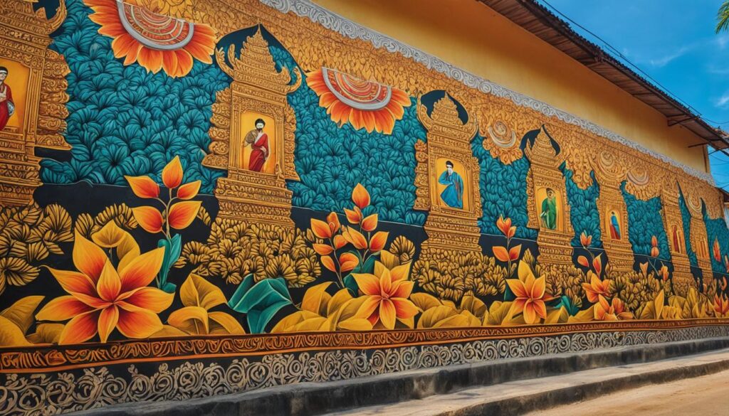 Murals in Kampot Murals in Kampot
