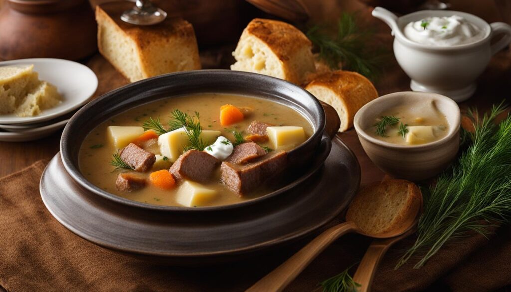 Polish sour rye soup Polish sour rye soup