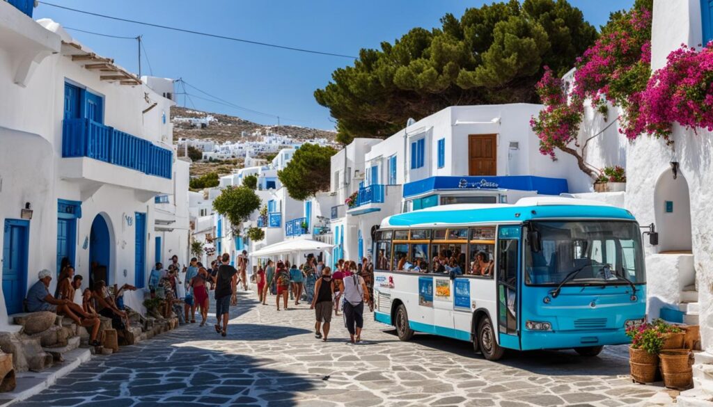Public transportation in Mykonos Public transportation in Mykonos