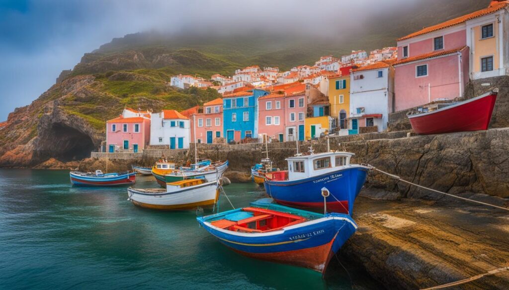Remote coastal village in Portugal Remote coastal village in Portugal