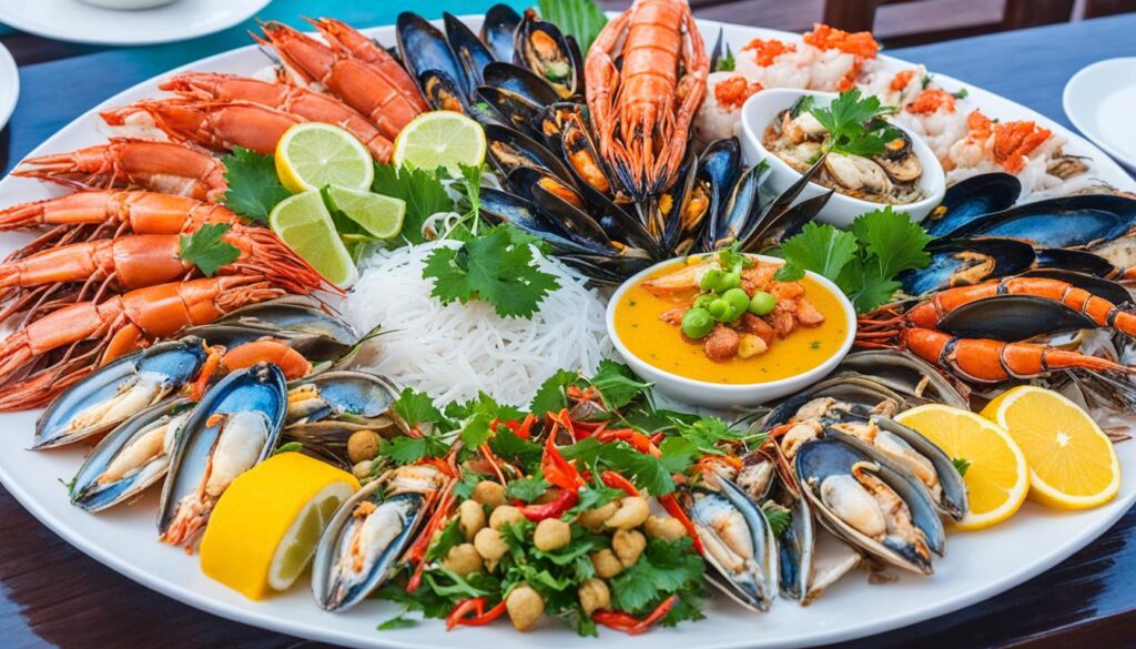 Seafood dishes in Nha Trang Seafood dishes in Nha Trang