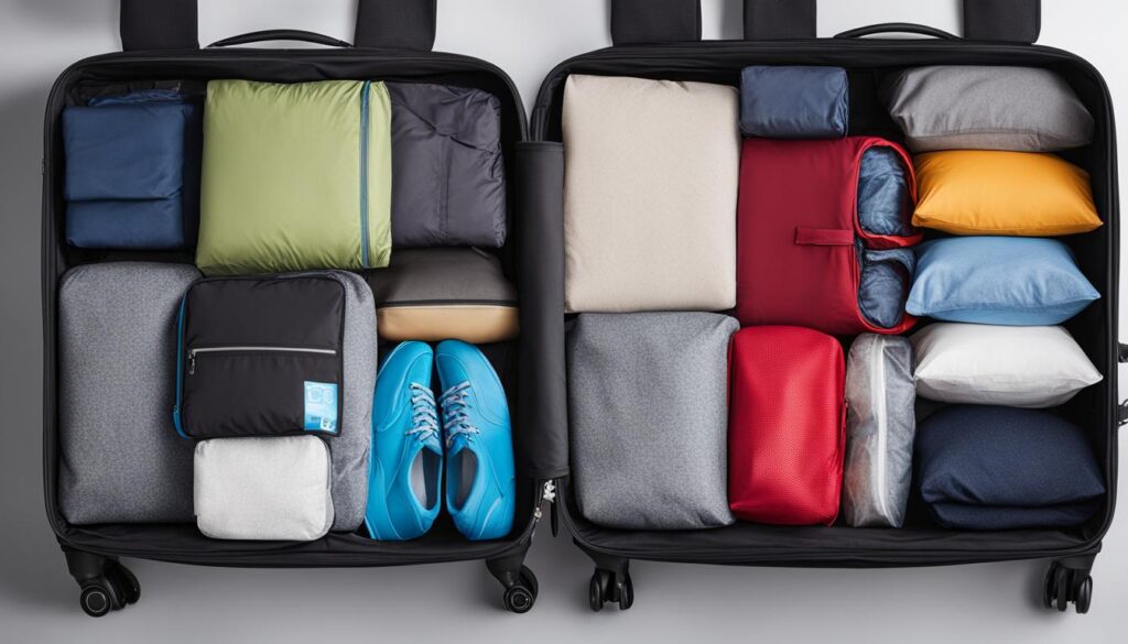Space-saving packing techniques Space-saving packing techniques