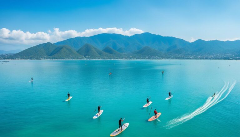 Stand-up paddleboarding and other water sports activities in Nha Trang Bay