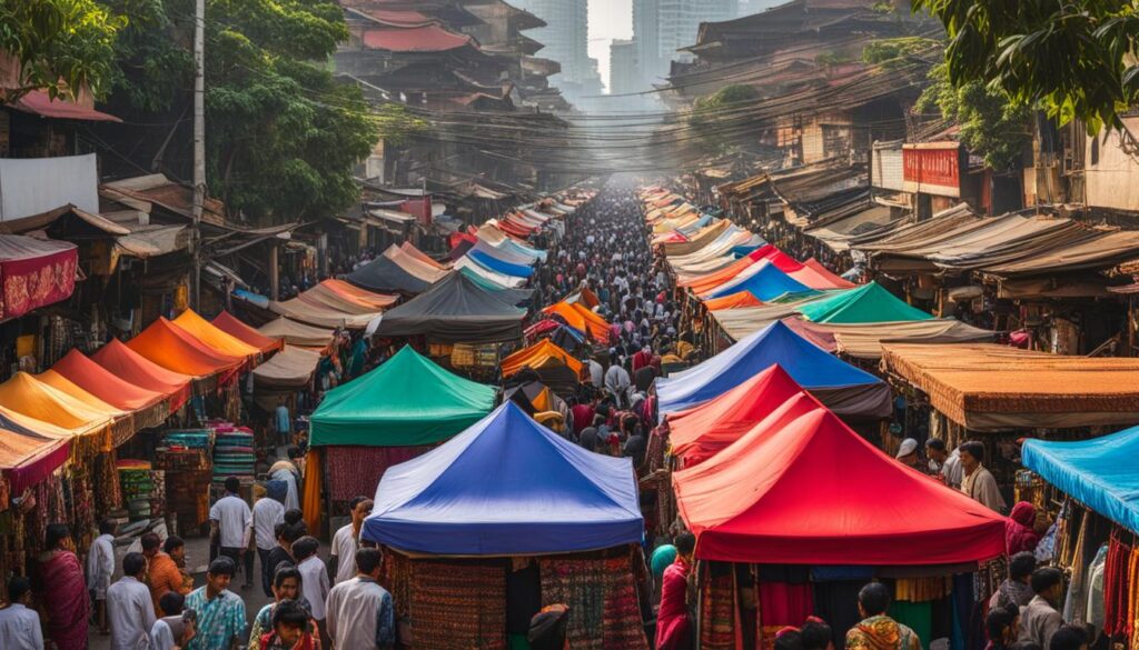 Street Bazaar in Jakarta Street Bazaar in Jakarta