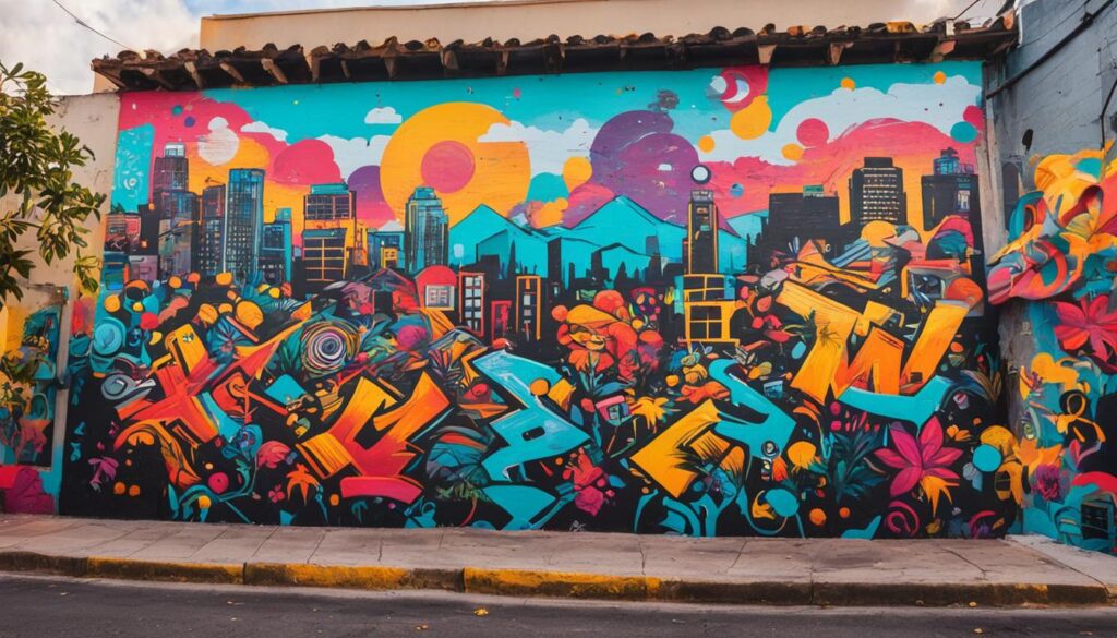 Street art in Xom Moi Street art in Xom Moi