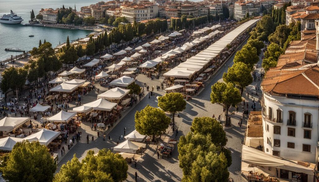 Thessaloniki tourism crowd Thessaloniki tourism crowd
