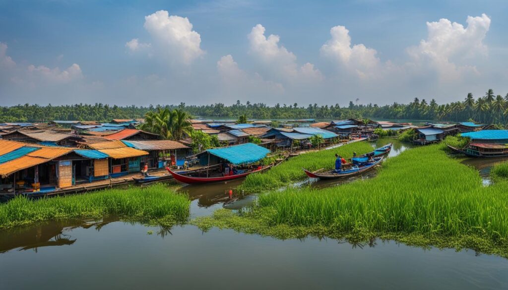 Tourist Attractions on the Sangke River Tourist Attractions on the Sangke River