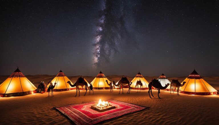Traditional Bedouin experiences and camping in the desert in Saudi Arabia