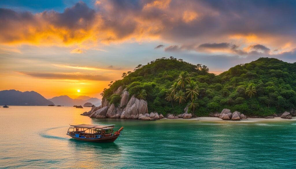 Traditional boat tours in Nha Trang Traditional boat tours in Nha Trang