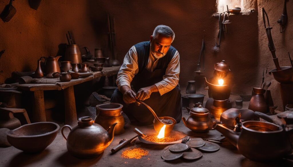 Traditional metalwork in Medina Traditional metalwork in Medina