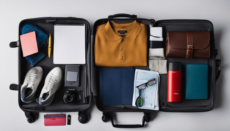 Travel packing list template