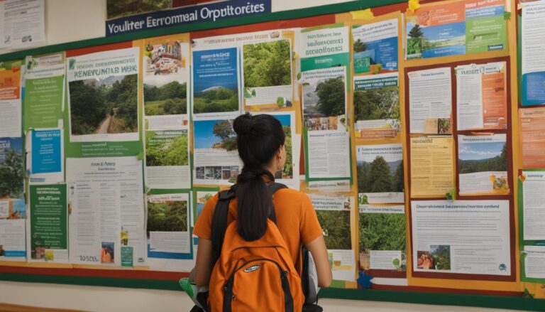 Volunteer opportunities at environmental or social projects