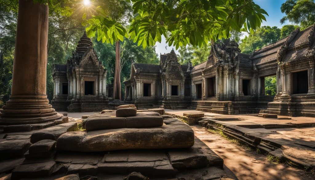 Wat Ek Phnom Battambang historical site Wat Ek Phnom Battambang historical site
