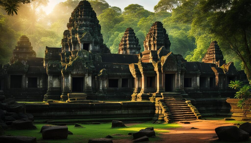 ancient temple ruins in Cambodia ancient temple ruins in Cambodia