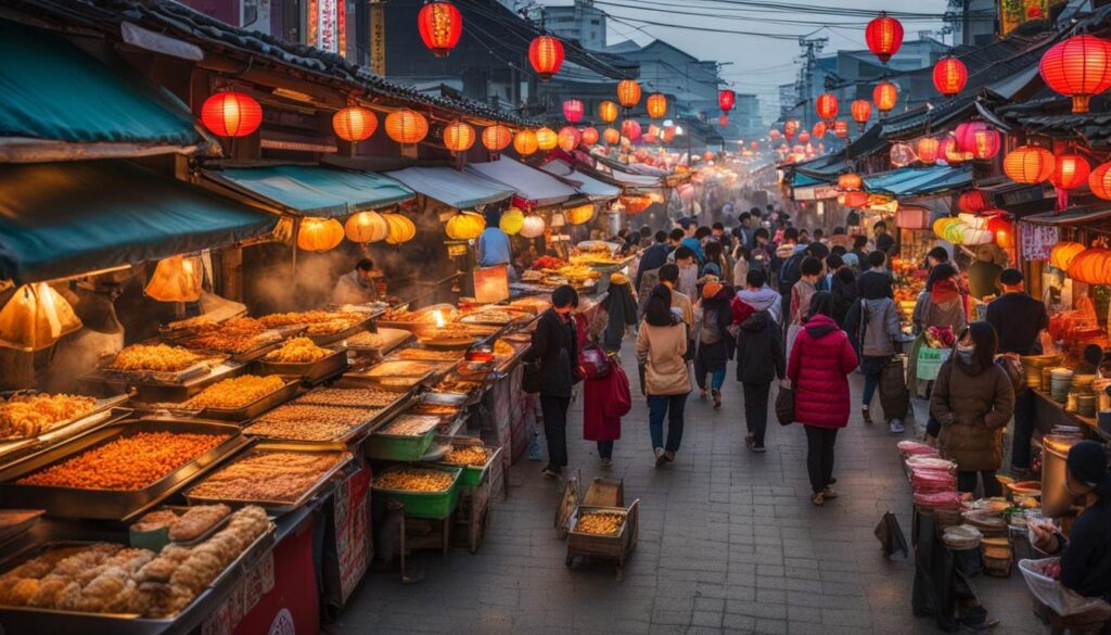 cheap street food in South Korea cheap street food in South Korea