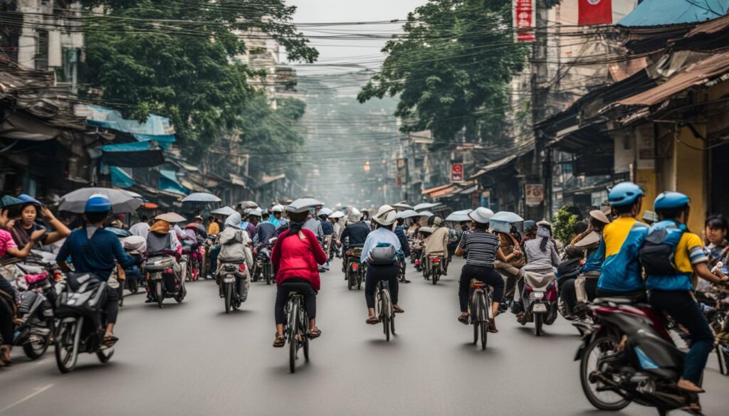 cycling safety tips in Hanoi cycling safety tips in Hanoi