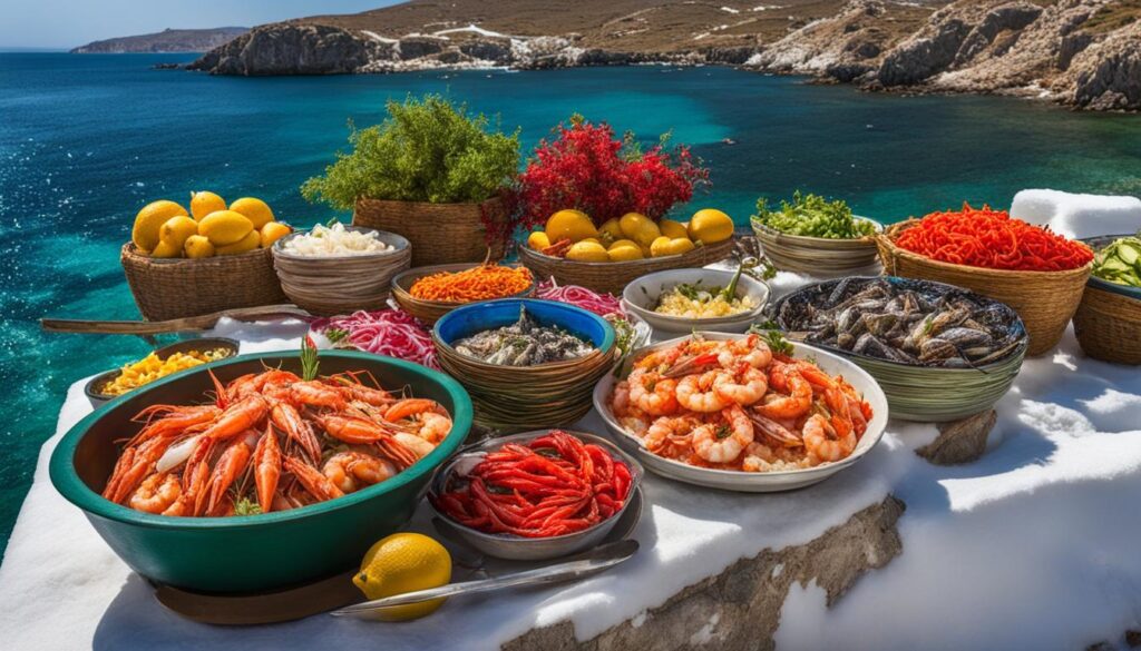 fresh seafood in Mykonos fresh seafood in Mykonos