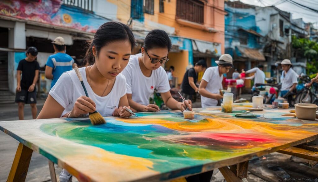 mural artists in Da Nang mural artists in Da Nang