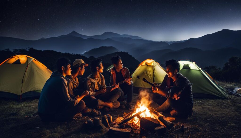 outdoor camping near Mount Tangkuban Perahu outdoor camping near Mount Tangkuban Perahu