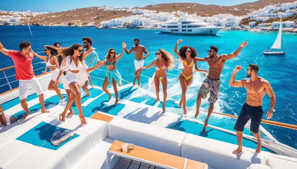 party boat cruises in Mykonos party boat cruises in Mykonos