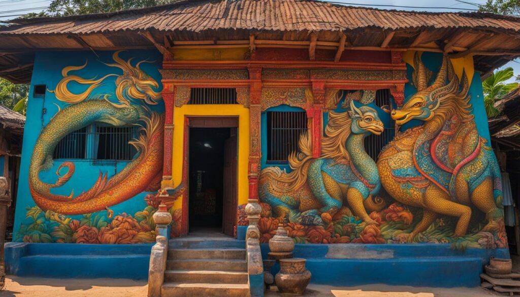 street art and murals in Kandal Village street art and murals in Kandal Village
