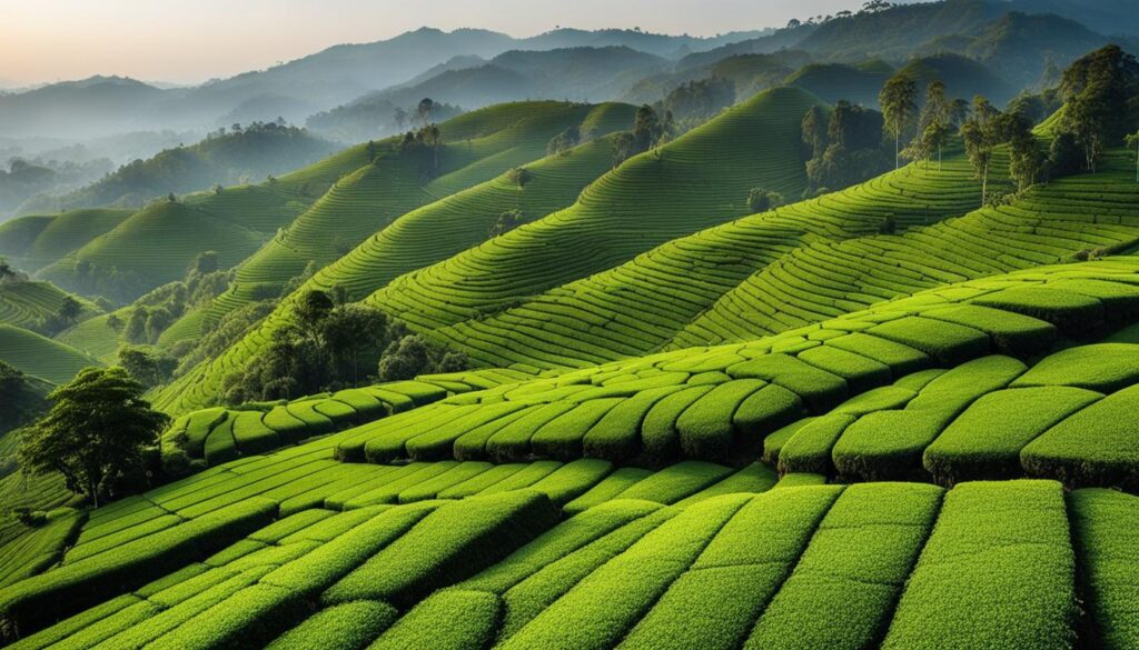 tea plantations in Bandung tea plantations in Bandung