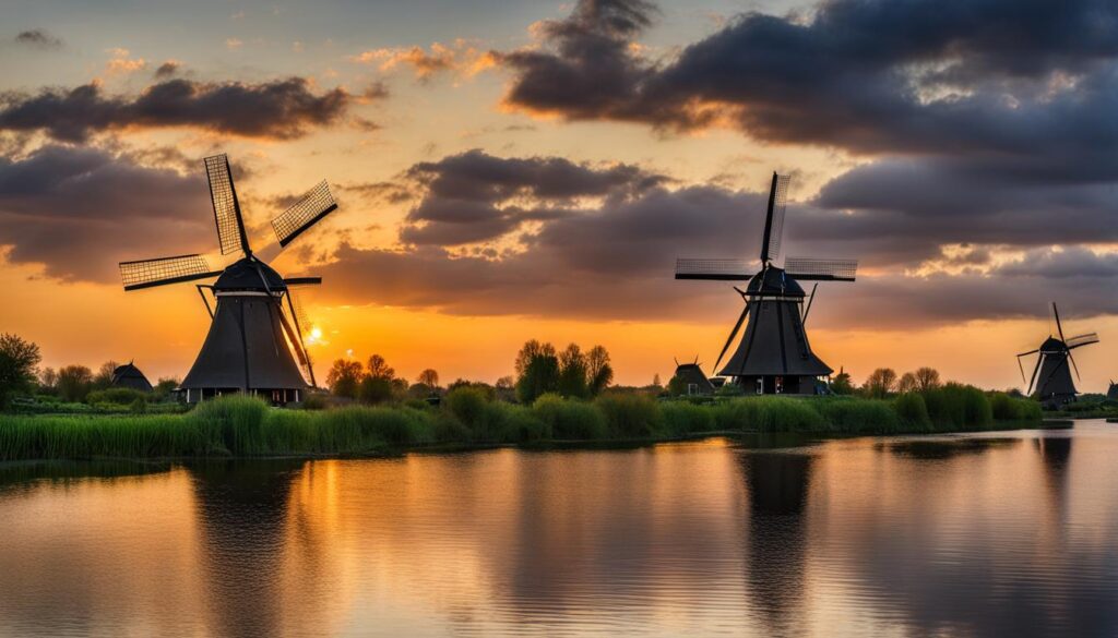 windmills in Kinderdijk windmills in Kinderdijk