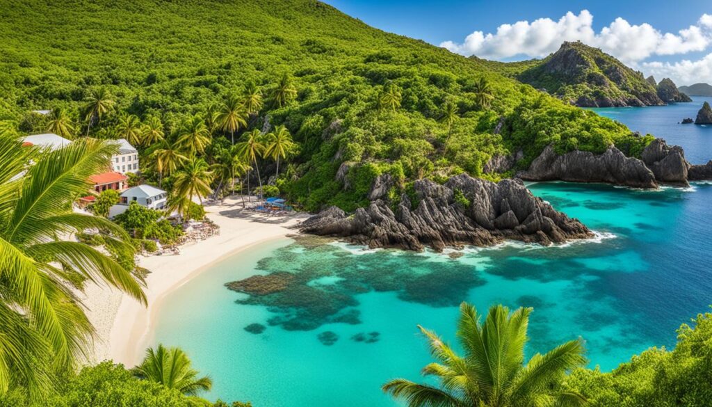 Anse de Colombier landmarks Anse de Colombier landmarks