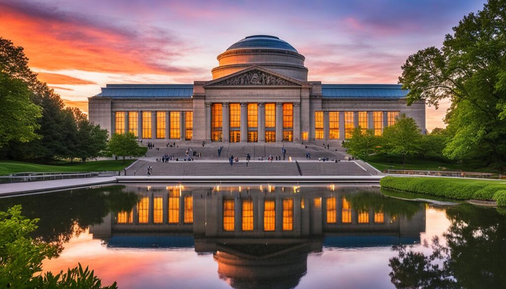 Cleveland Museum of Natural History at sunset Cleveland Museum of Natural History at sunset