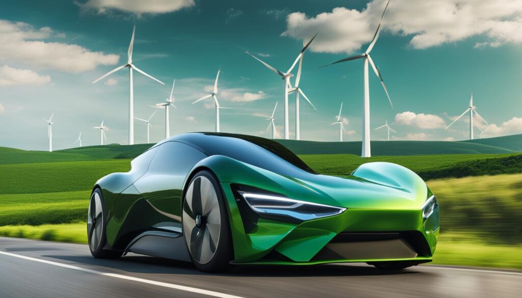 Eco-friendly electric car Eco-friendly electric car