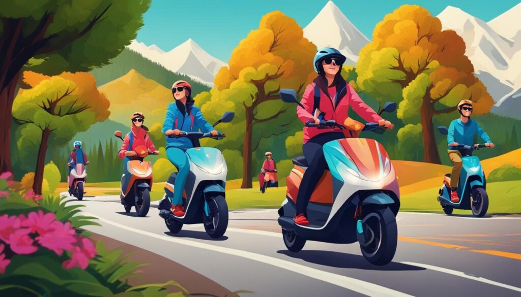 Electric scooter and e-bike for tourism Electric scooter and e-bike for tourism