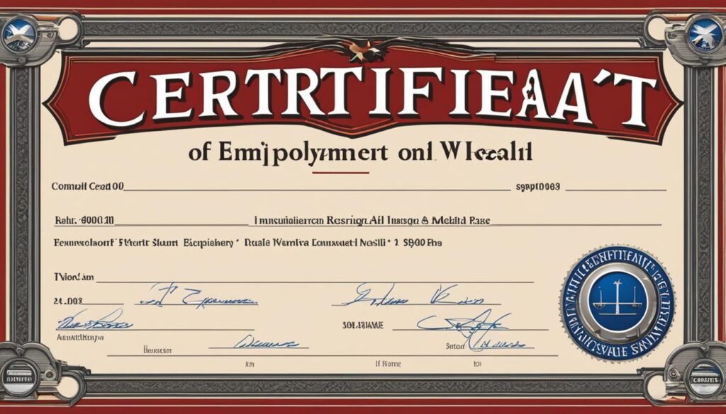Employment Health Certificate Employment Health Certificate