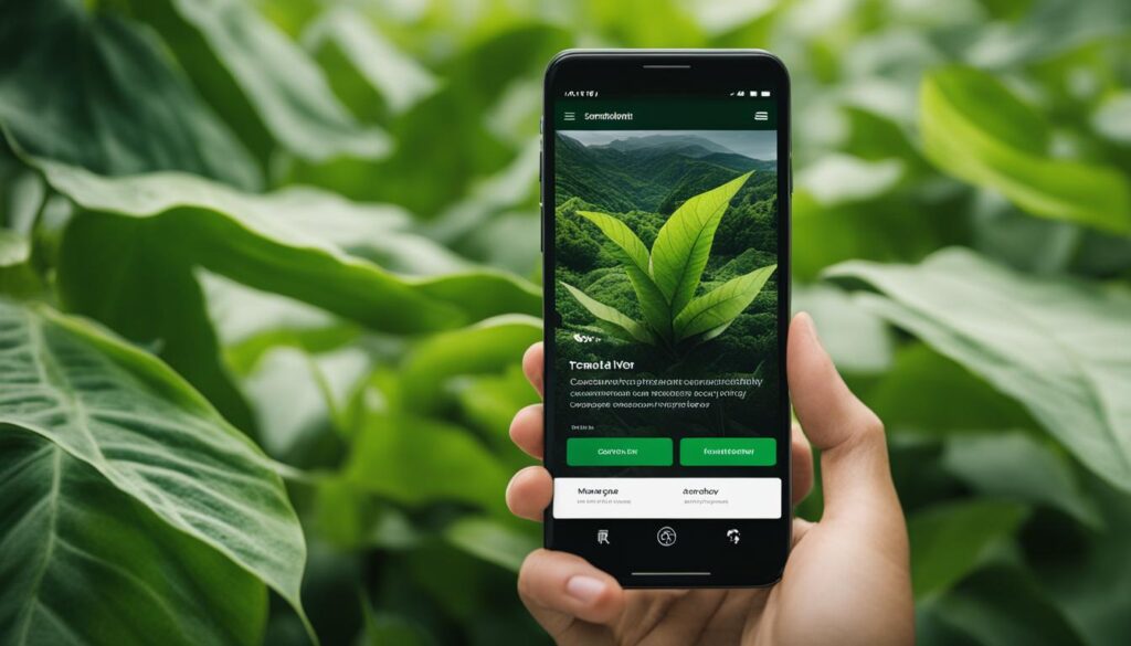 Environmental travel app Environmental travel app