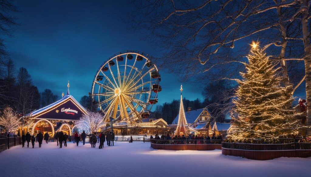 Liseberg Park during Christmas season Liseberg Park during Christmas season