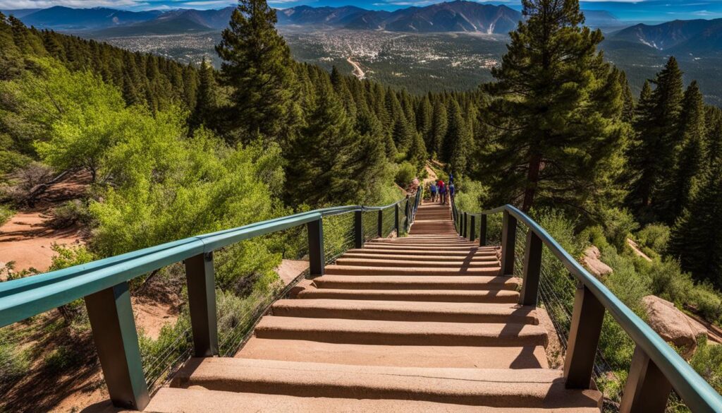 Manitou Incline hiking trail Manitou Incline hiking trail