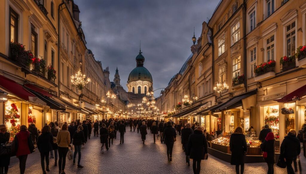 Na Příkopě Street Shopping Na Příkopě Street Shopping