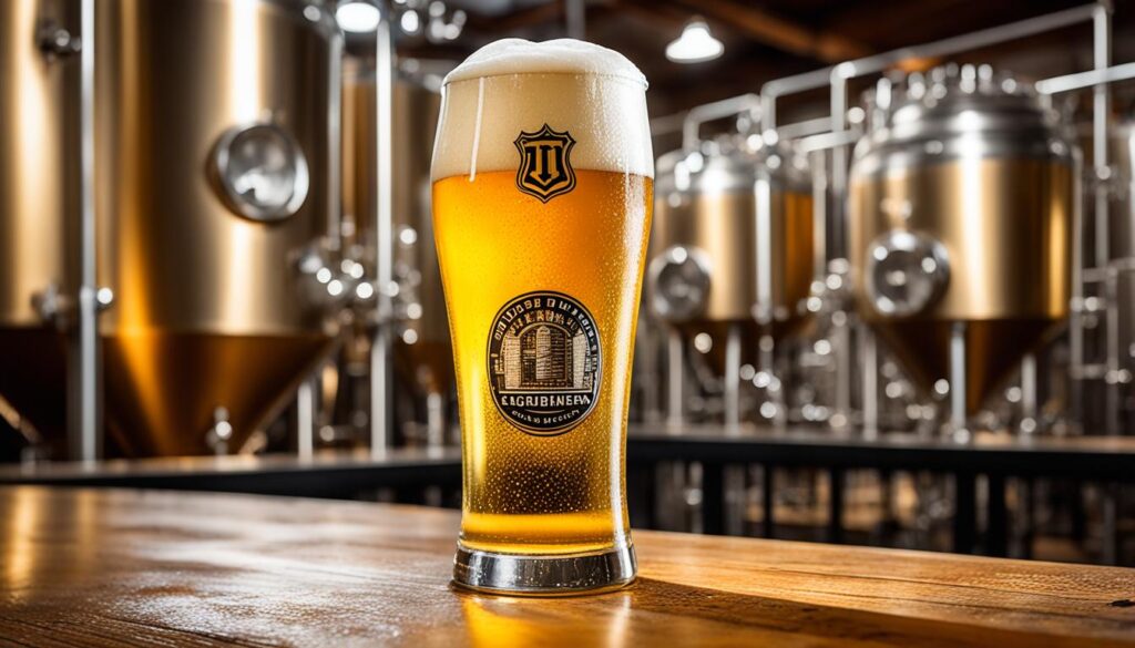 Pilsner beer at the Brewery Museum Pilsner beer at the Brewery Museum