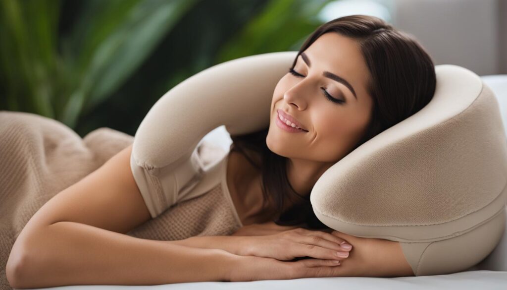 Plush memory foam travel pillow Plush memory foam travel pillow