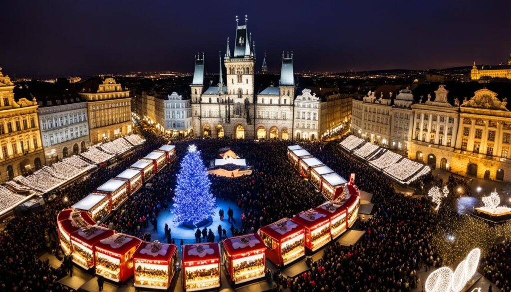 Popular sights in Prague in December Popular sights in Prague in December