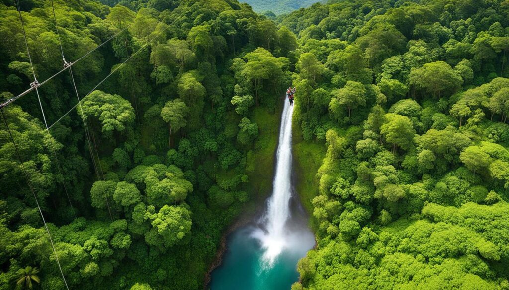 Samaná zipline adventure overlooking the rainforest Samaná zipline adventure overlooking the rainforest