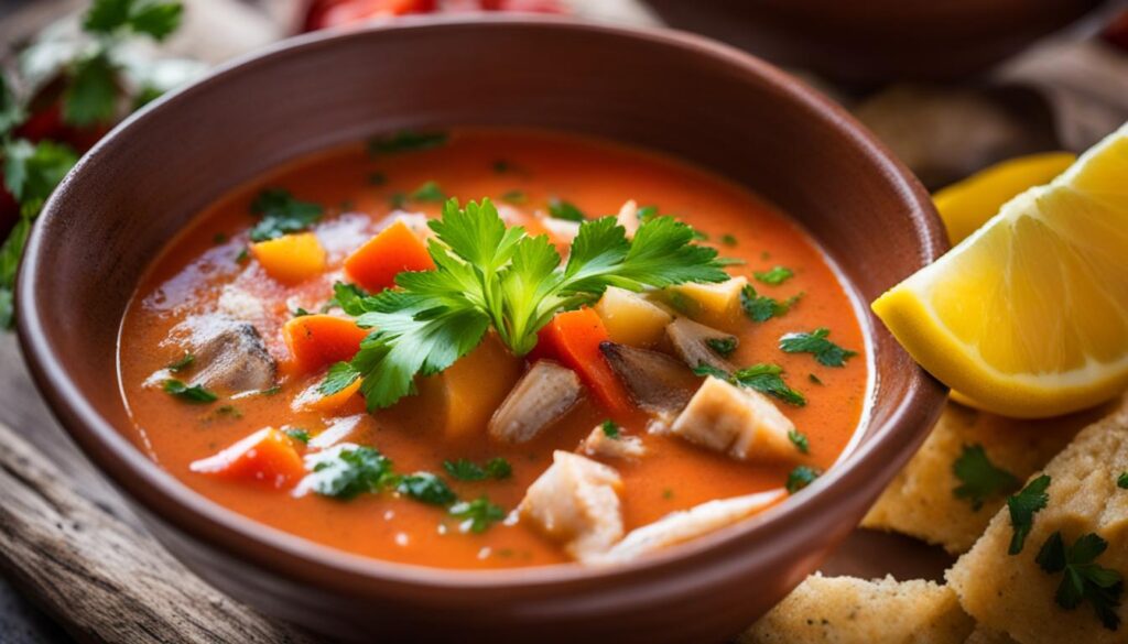 Traditional Hungarian Fisherman's Soup Traditional Hungarian Fisherman's Soup