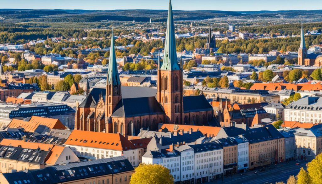 Uppsala Cathedral and Gamla Uppsala Uppsala Cathedral and Gamla Uppsala