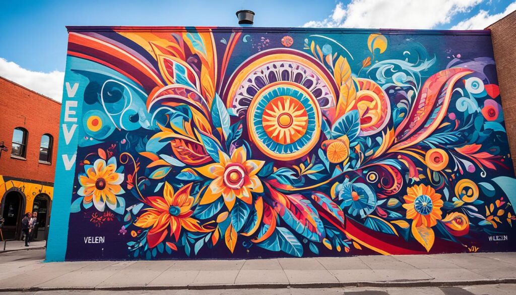 Veleslavínova street mural Veleslavínova street mural